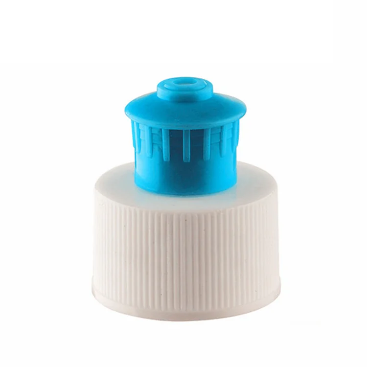 28/410 Plastic / aluminum  material colorful pull push cap 28mm bottle caps manufacturer