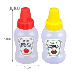 Mini sauce bottles squeeze tomato BBQ sauce honey squeeze bottle with twist cap squeeze bottle sauce food grade