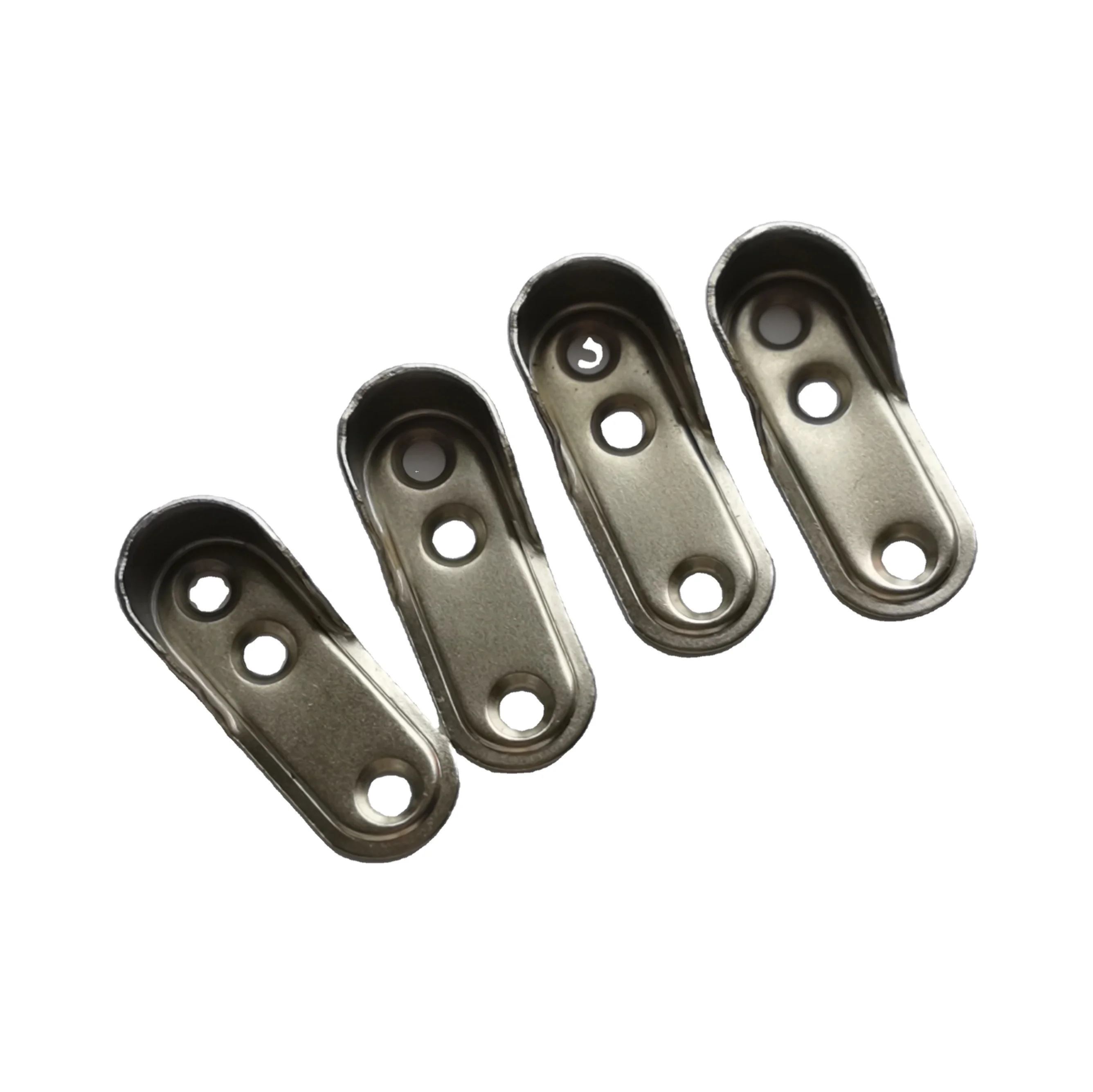 Oval 15X30 Furniture Hardware iron Clothes Steel closet rod holder wardrobe tube support flange