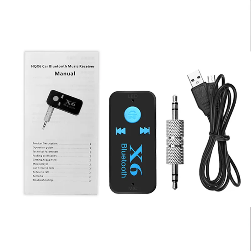 BGD TRADING FACTORY Car Bluetooth Receiver 5.0 Audio Adapter with Magnet Placement Stereo and Hands-Free Function
