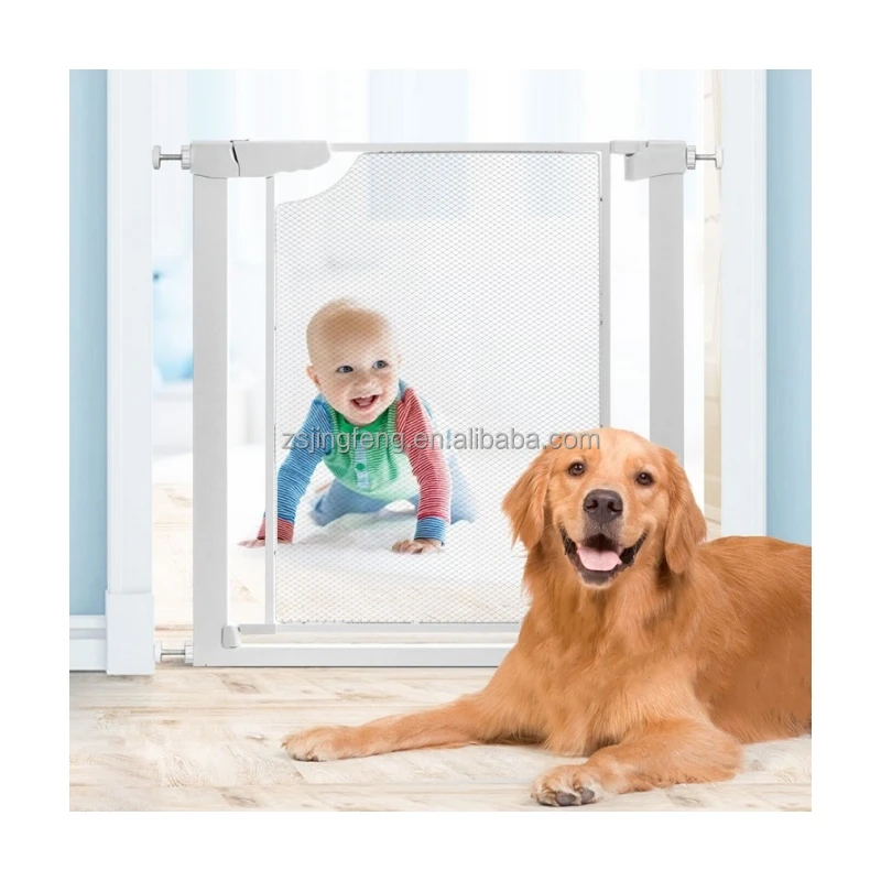 Wholesale Metal Baby Products Wide Walk Thru Stairway Baby Gate Door Gate Baby Safety Gate For Doorways And Stairs