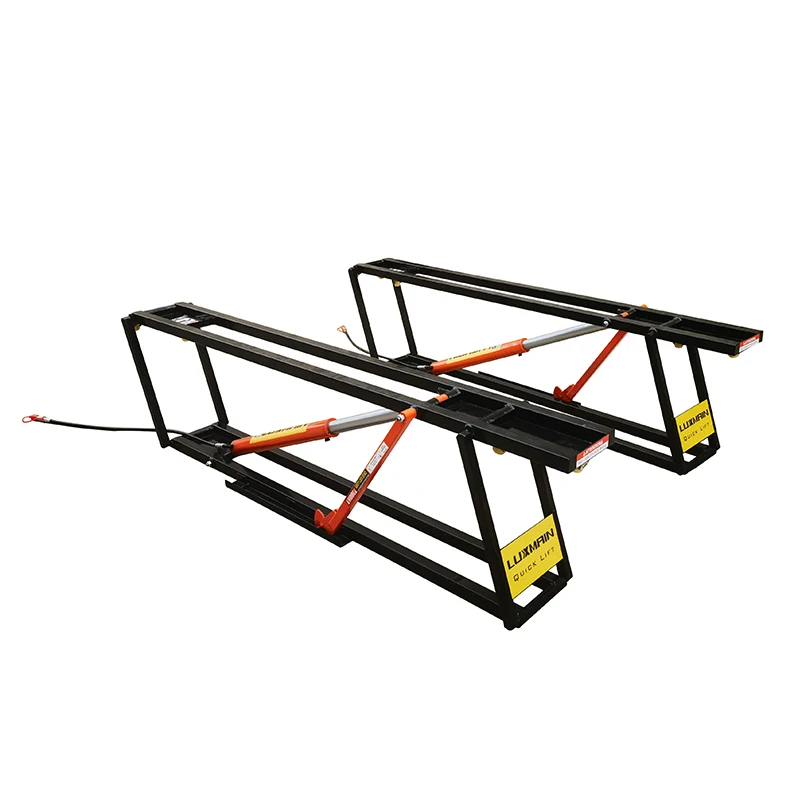 L850HL 3200kg Portable Scissor Double Cylinder Hydraulic Quick Lift Jack Car Wash Beauty Movable Lift Two Post Parking Lift