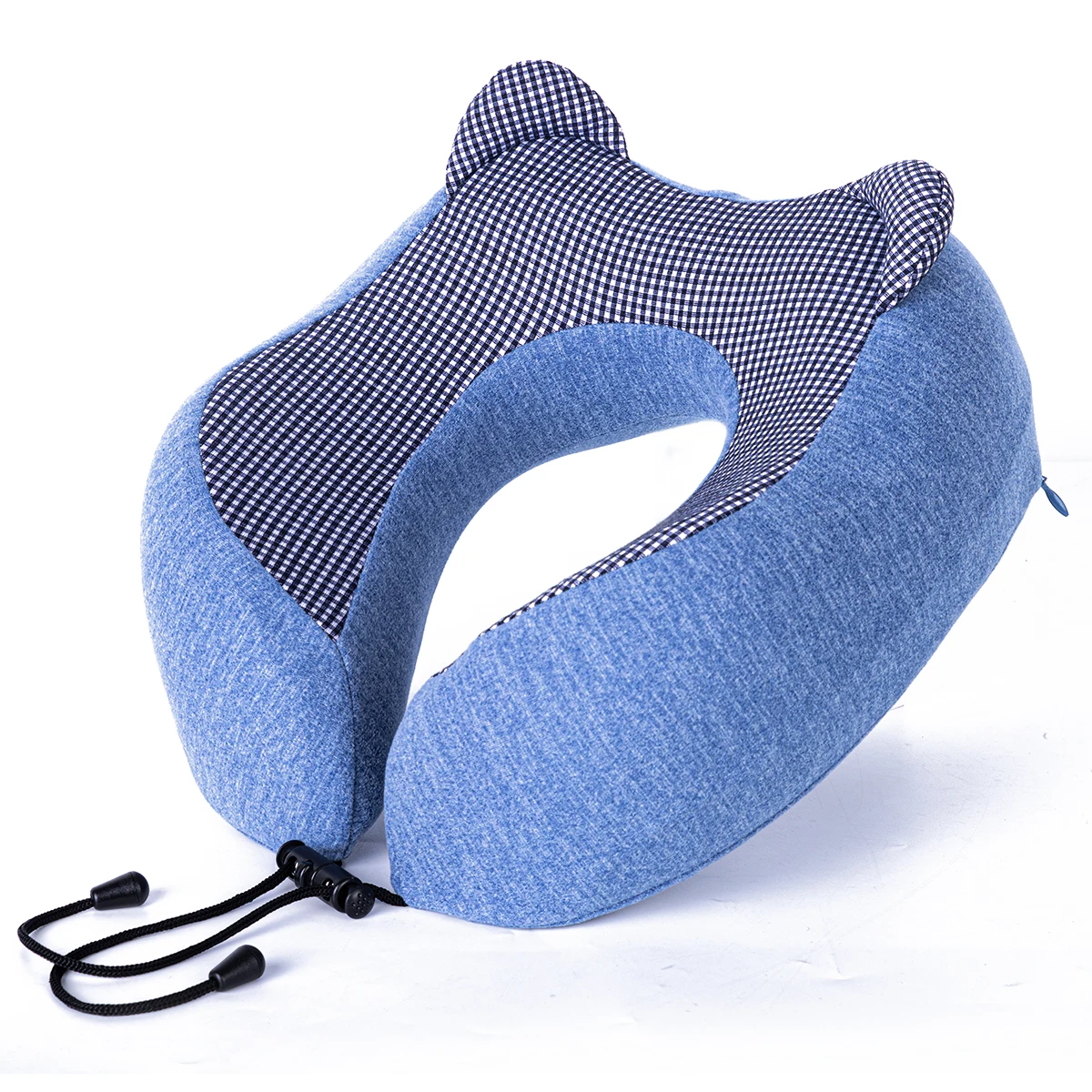 Bear Ear Shape Comfortable Stylish Trendy Foldable Kids Adult Memory Foam U Travel Airplane Neck Support Cushion Pillow
