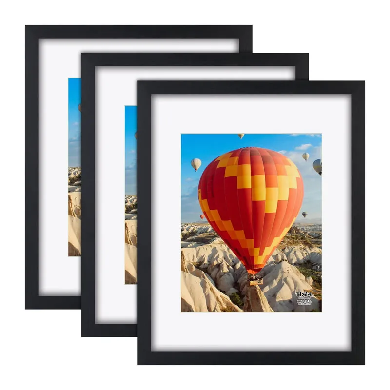 Family Wall Gallery Multiple Photo Frames in Wood and Metal Alloy Frame for Art Works and Poster Wall Hanging
