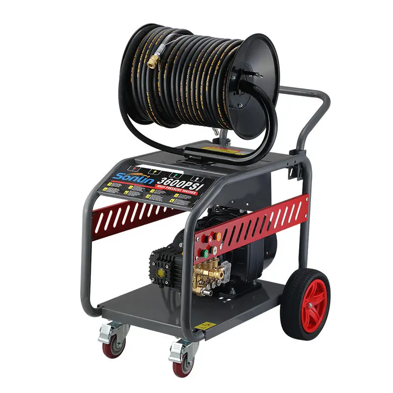 Sonlin 7.5KW 250Bar Коммерческая профессиональная электрическая моечная машина высокого давления для мойки автомобилей, распродажа