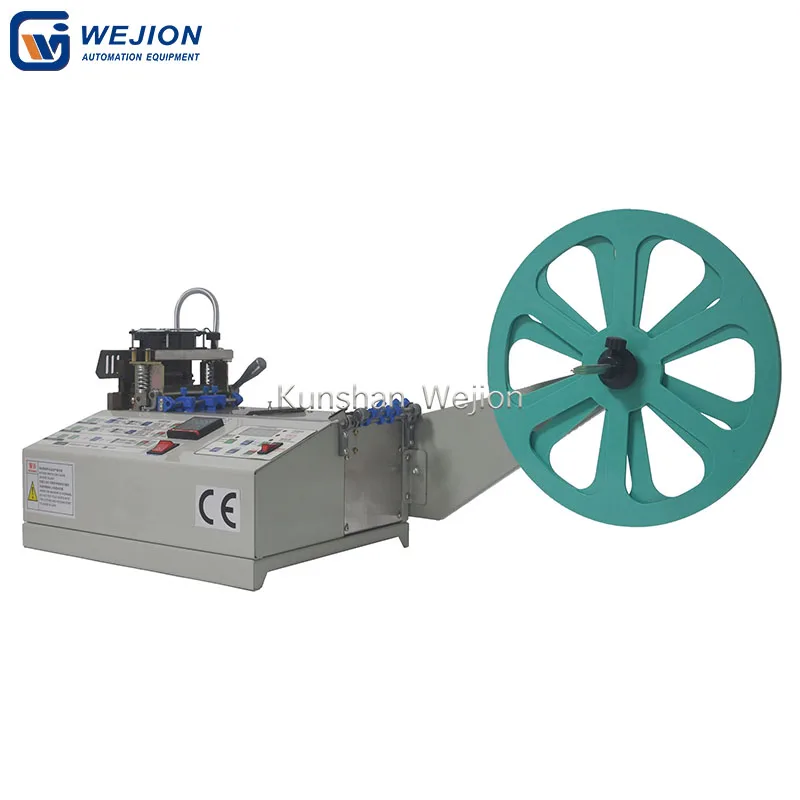 WJ4048 Hot sell Hook and loop belt cut machine oval shape tape cutter circle tape cutting machine