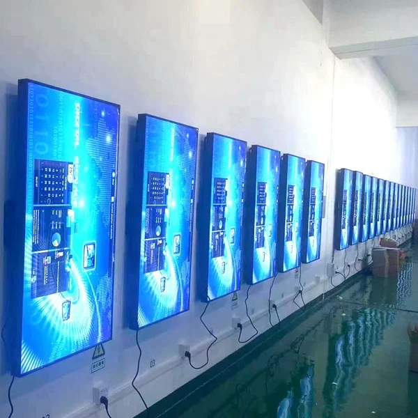 Ультра тонкий с высоким разрешением Wifi настенный сенсорный экран LCD рекламный дисплей windows для розничного магазина