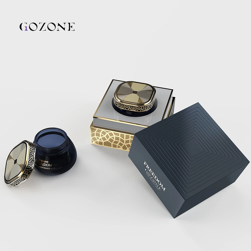 Manufacturers Decorative 1 Oz 35 Gram Opaque Luxury Wide Mouth Amber Bakhoor Arabic Glass Jar Supplier