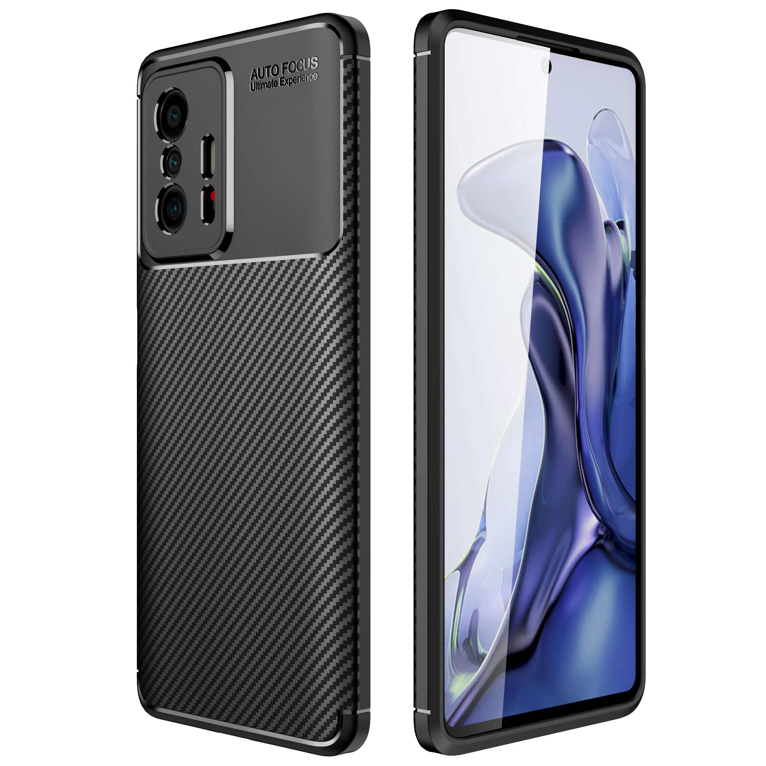 Чехол для телефона с автофокусом для Xiaomi 11T Pro, задняя крышка из углеродного волокна для мобильного телефона Xiaomi 11T