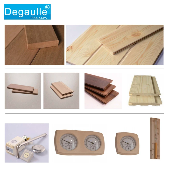 Indoor 2 person luxury bathroom sauna steam room dry sauna shower combination with sauna stove