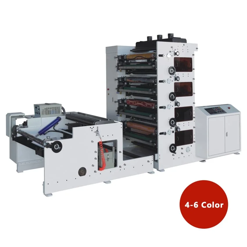 Flexo Printing Machine Cups / Flexographic Printing Machine for Paper Flexographic Printer Automatic Multicolor 175-300mm