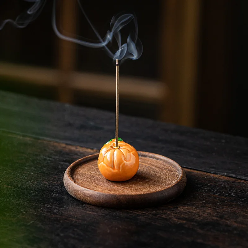 Creative Ceramic Small Cachi Incense Burner Home Indoor Incense Holder
