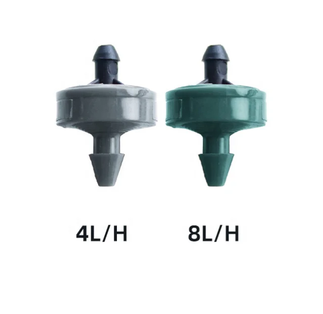 8L Plastic Dripper for Agriculture Drip Irrigation System with 16mm Diameter Adjustable Connectors for Watering