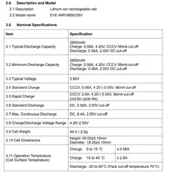 Factory price lifepo4 18650 29V 2900mAh 3.7V lithium ion battery cellfor ev