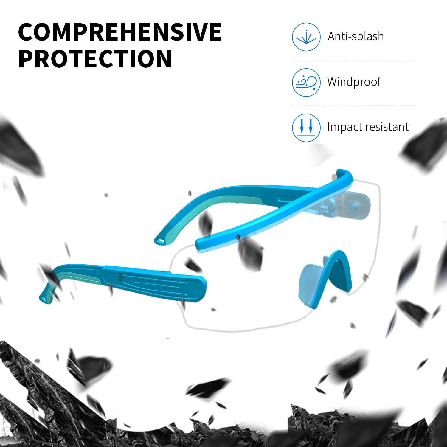 Surgery Goggles CE Ansi Z87 Personal Full Protection Anti Fog Splash Lab Industry Chemical Factory Clear Lens PC Safety Glasses