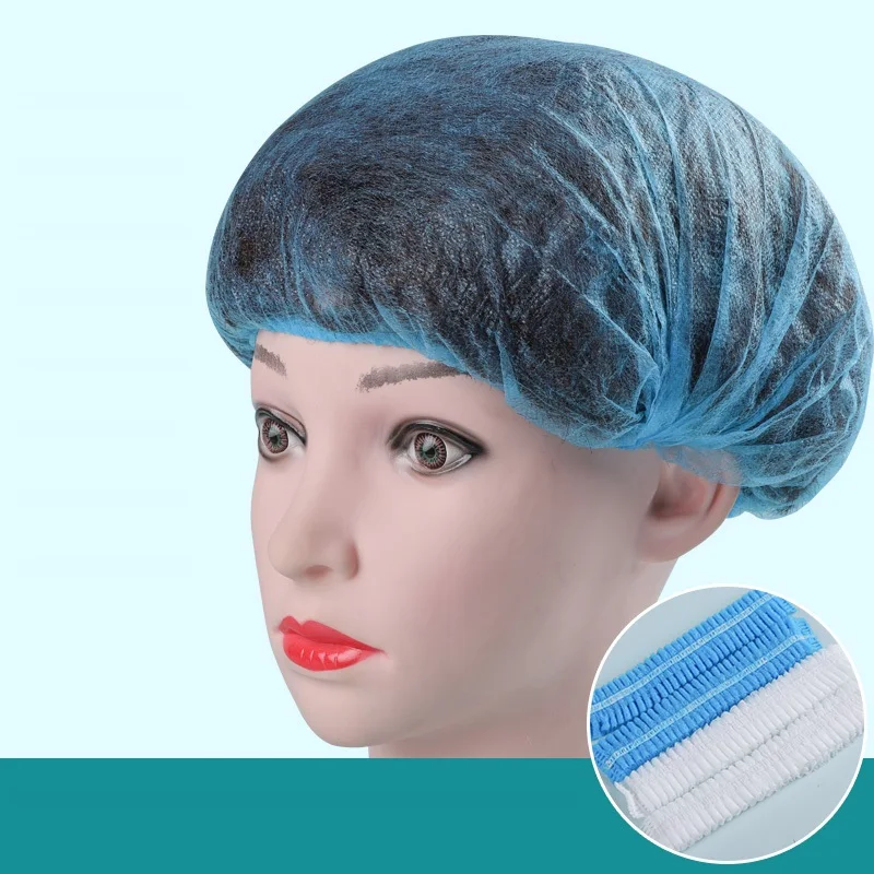 
High quality pp non woven Disposable Bouffant Cap head cap disposable clip cap 