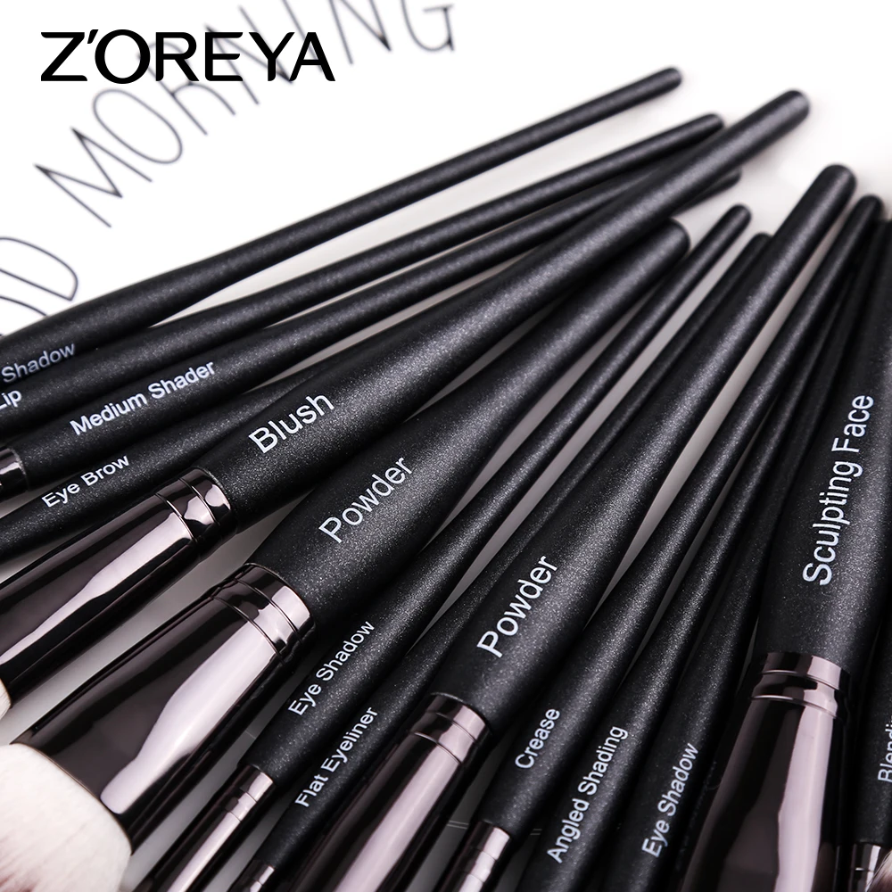 Fashion Travel Brushes Set Cosmetics Tool Kits 15 Pieces Makeup Brush Set