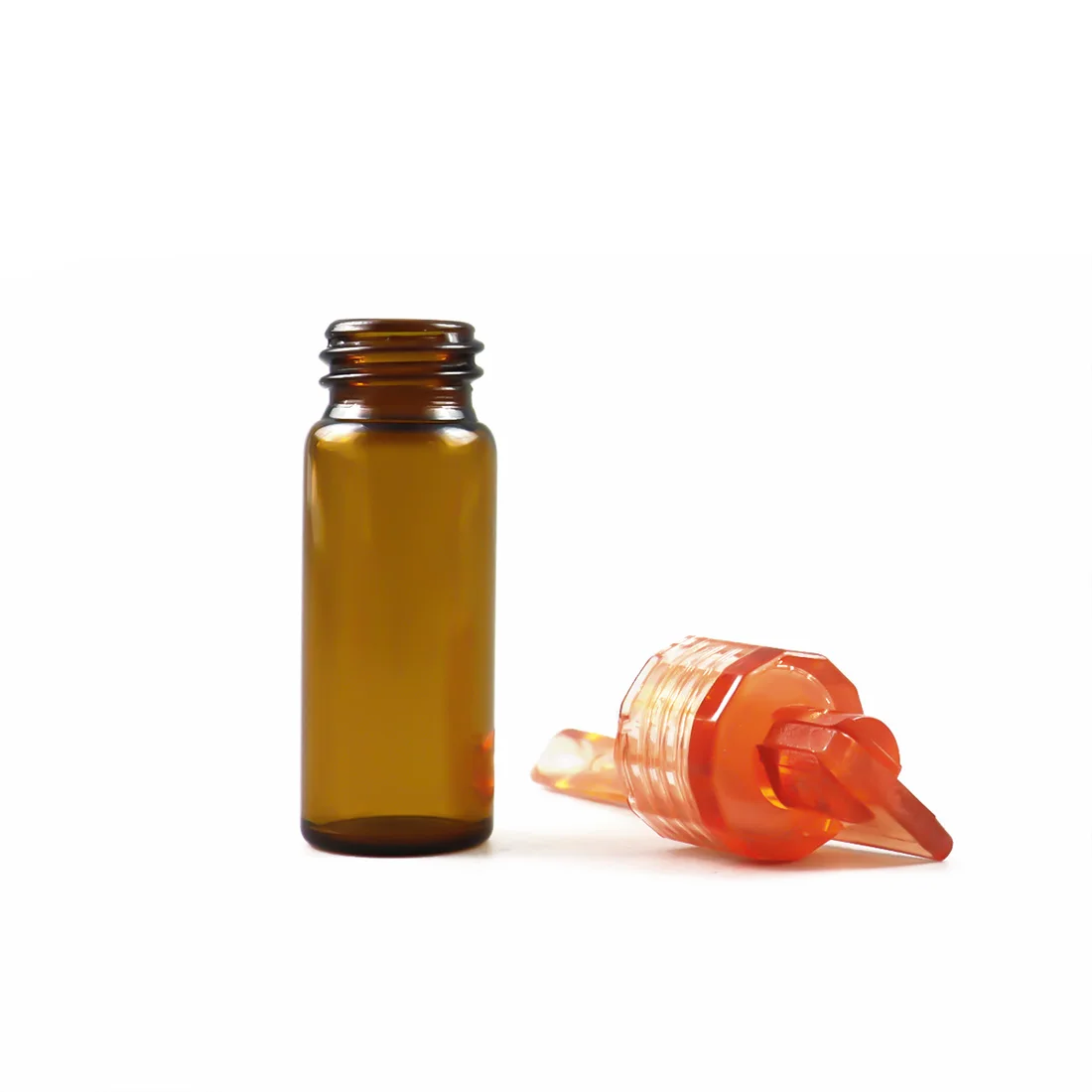 2022 new 4ml 2ml  glass bottle with medicine spoon glass pill box  glass pipe bottle capsule storage container wholesale