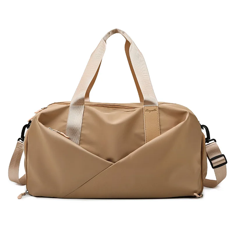 New 11 Colors Waterproof Custom Logo Men Women Fitness Sports Gym Travel Duffel Tote Duffel Bag With Shoes Compartments