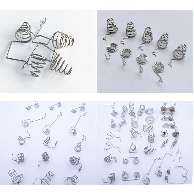 Factory Supply Oem Odm Aaa Battery Springs Metal Double Tower Type Battery Spring
