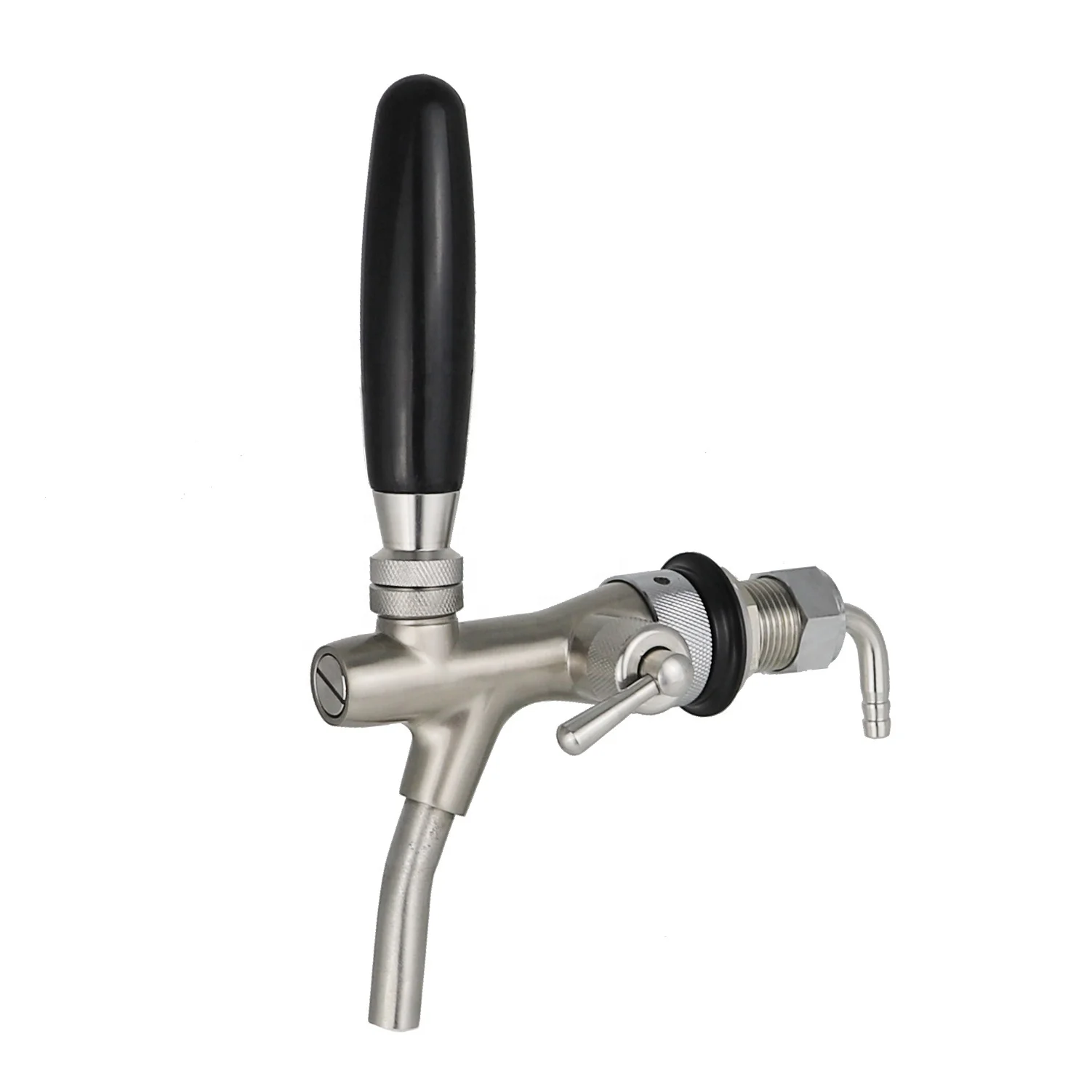 Automatic Nickel Plated Adjustable Brew Beer Tap Beverage Distribution Flow Control Beer Faucet For Bar