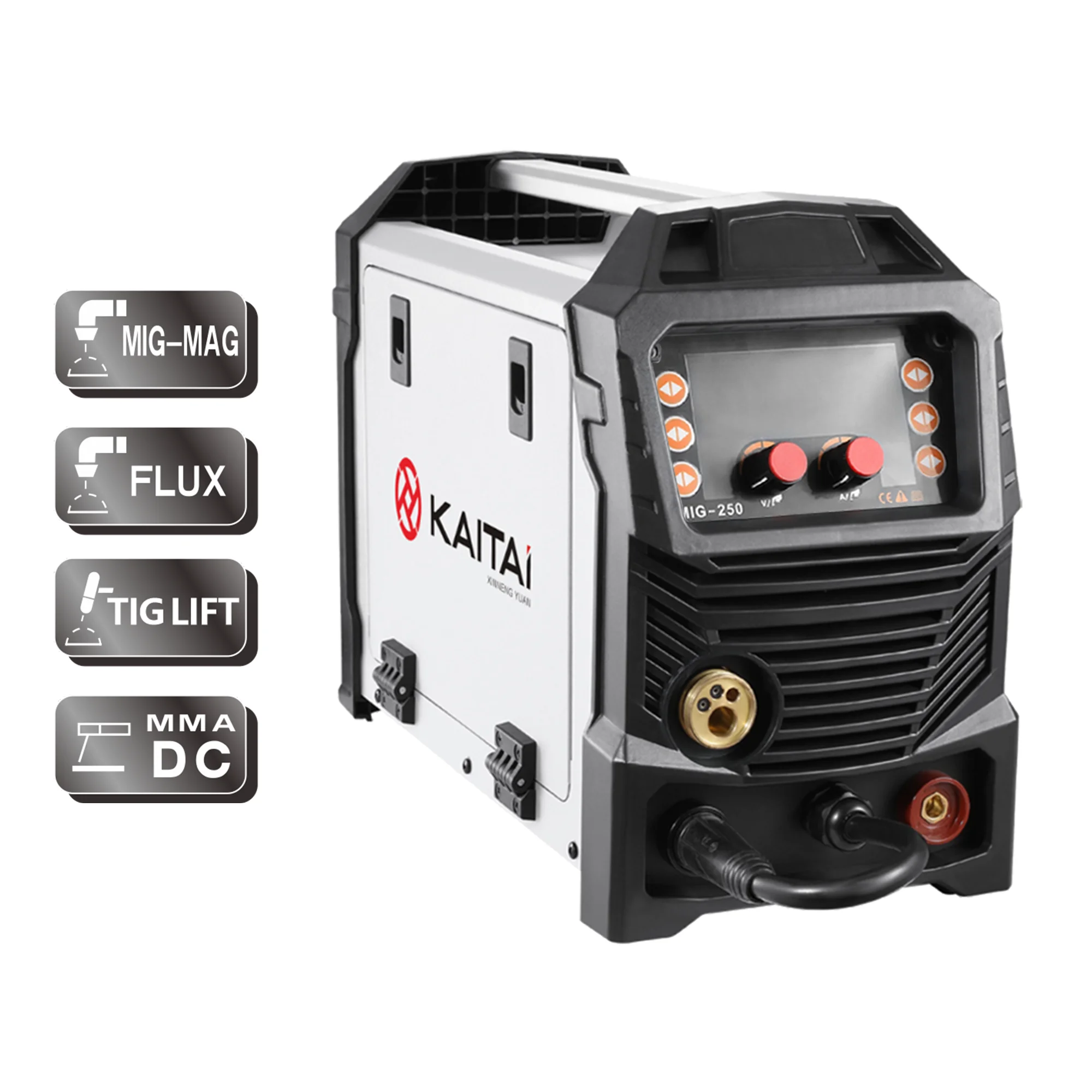 Portable LED Screen Multifunction 3 In 1 MIG TIG MMA Inverter Welding Machine MIG-200A 250 CO2/MAG/Gassless Welder