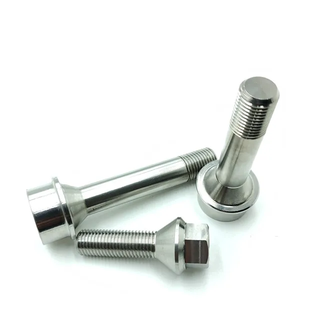 Best price custom logo Titanium lug bolts M14X1.5 Titanium Ball Seat Wheel Bolt