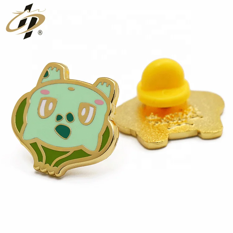 
China factory wholesale custom gold plated metal hard enamel lapel pins with backing card 