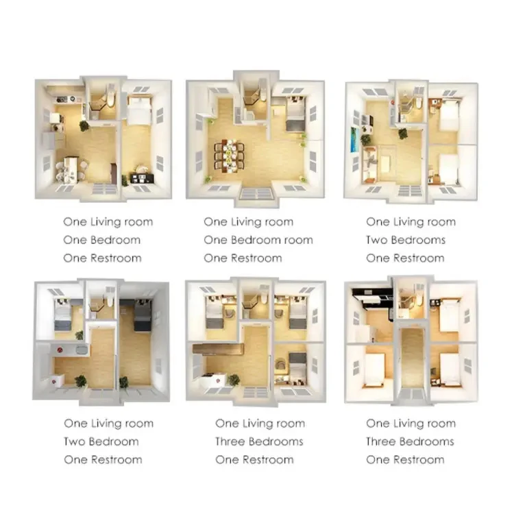 Mobile China Factory Expandable Container House High Celling 20ft Folding Expandable Container House 3 Bedroom