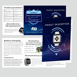 Wholesale Custom Bwatering Timer Printing Smart Watch Product Folding Instruction Manual Book Digital Printing Soft Cover CN;GUA