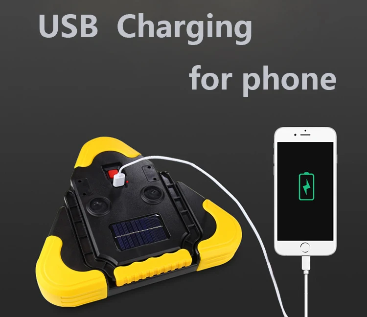 New Car Reflective USB Solar Charging Triangle Emergency Warning Lamp Car Traffic indicator flash warning lamp