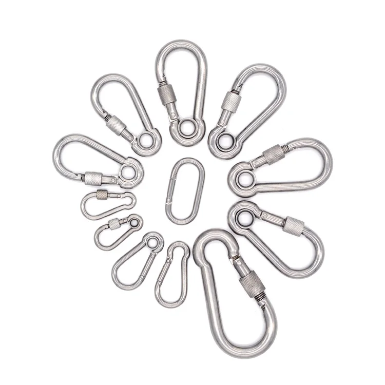 
Ailot 13*160mm Round Custom Triangle Hiking Retractable Rock Climbing Keychain Carabiner 