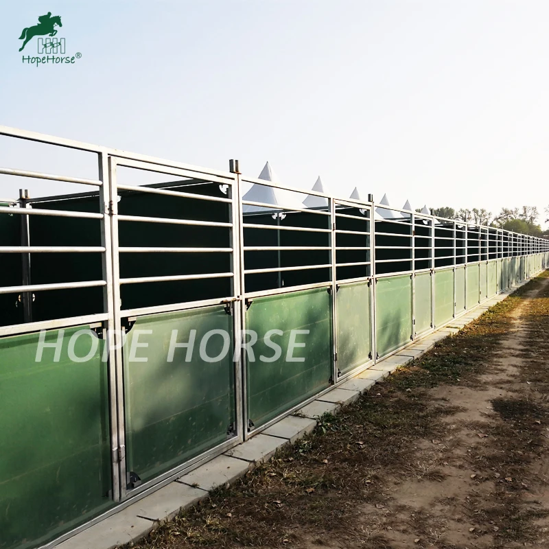 Used temporary horse stall front panel steel hot dip horse stable fronts