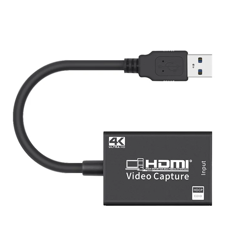 Doonjiey 4K  HDMI to usb 2.0 video capture card 30fps record box for  Live Streaming HDMI USB Capture Card 4k