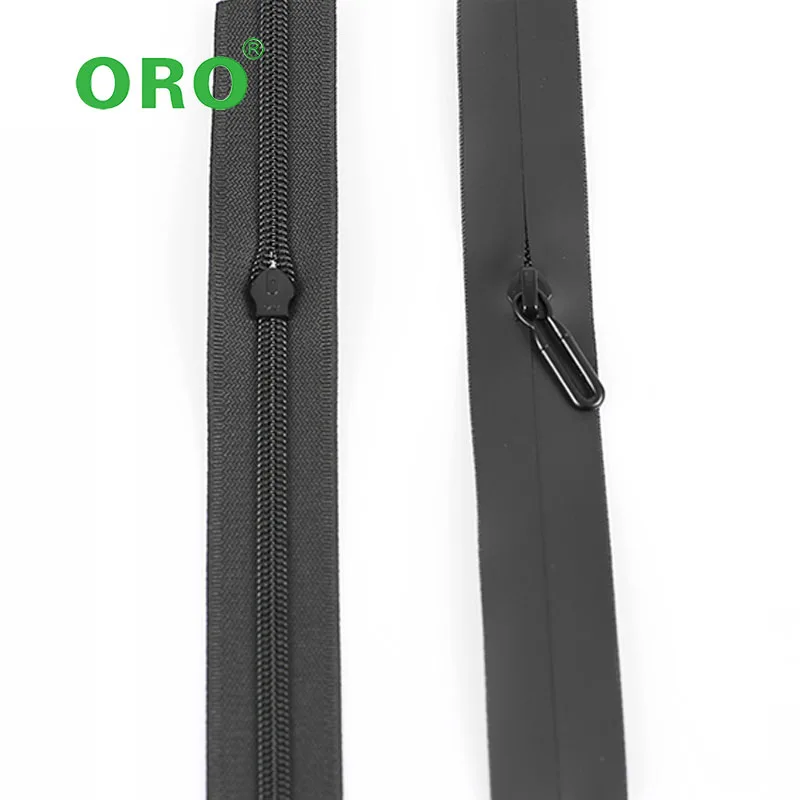 Custom 5 Nylon Waterproof Rubber Zipper Printed Logo Water Repellent Zipper Tpu Waterproof Zipper