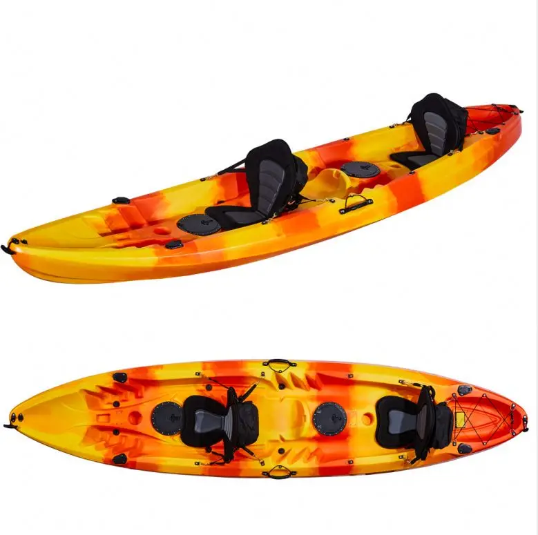 3D MAX Hot Sale Cheap Plastic No Inflatable pedla Kayak Family kayak seat Finishing Canoe With 3 Person Seat kayak