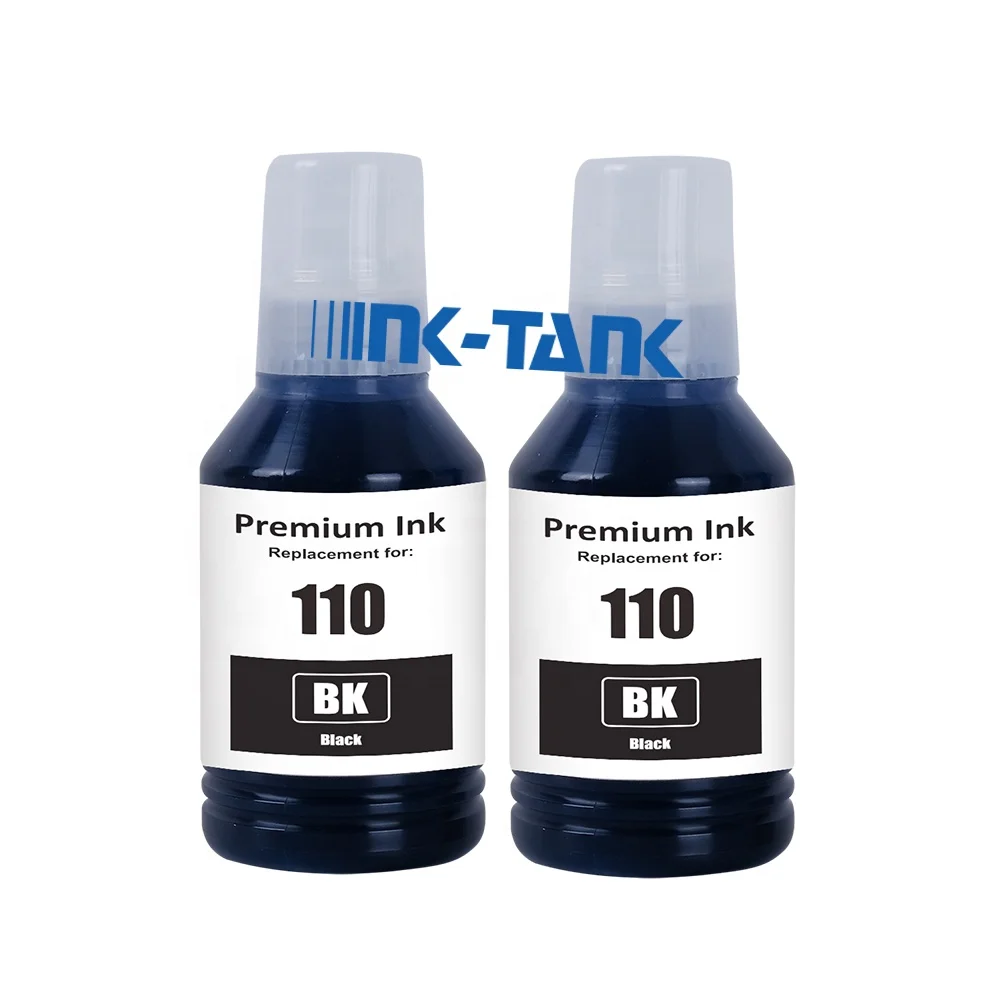 Чернильный резервуар 110 C13T03P14A черная совместимая бутылка для заправки на водной основе премиум-класса DGT чернила принтера Epson EcoTank M1100 M1120