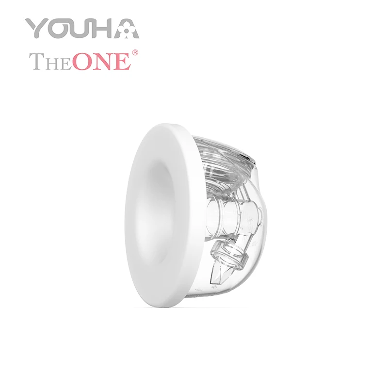 YOUHA Latest design new concept hands free wearable breast pump collection cup with Sealed Lid