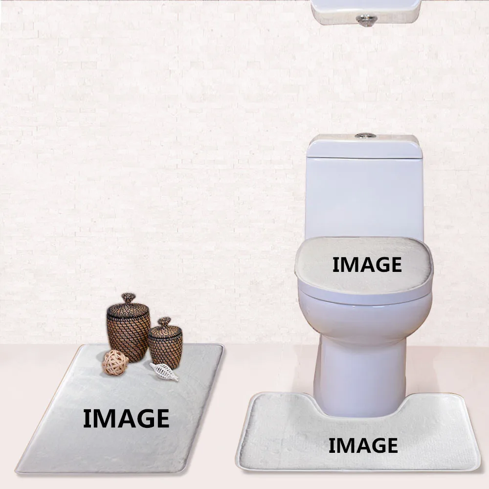 Musical Guitar Design Print Custom Mats Good Quality Funny Bath Mat Dirt-Proof Bathroom Mat Set 3 Piece For Home Decoration