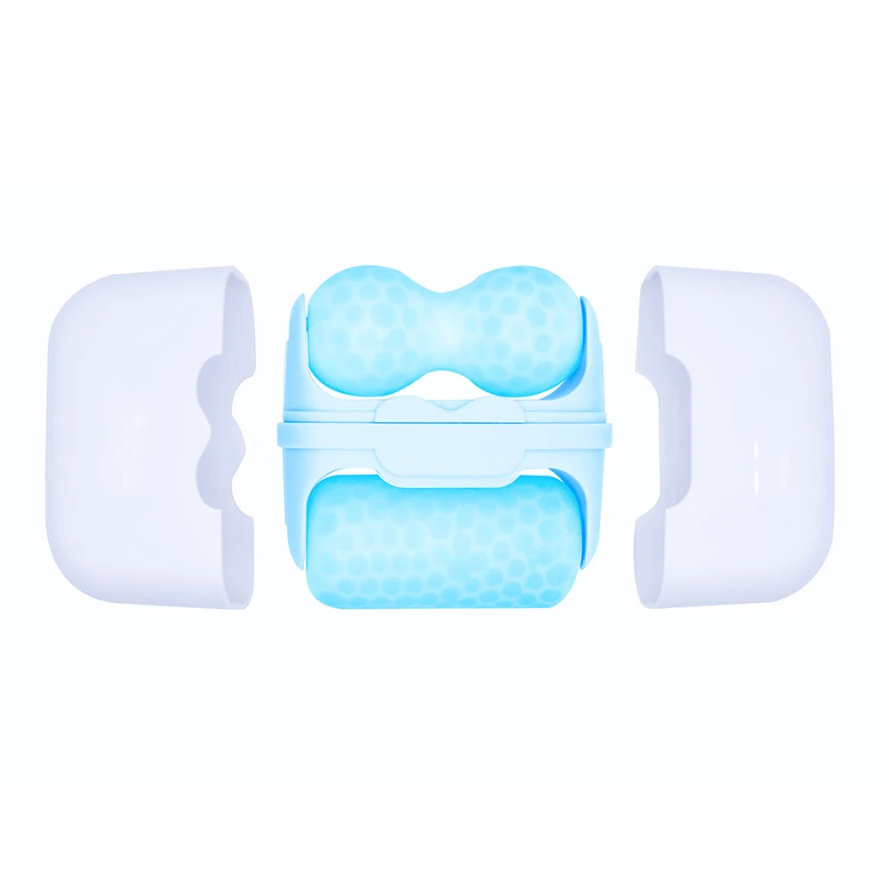 Wholesale Price Pain Relief Face And Body Massage Skin Cooling Silicone 2 In 1 Ice Roller For Home Beauty Salon Use