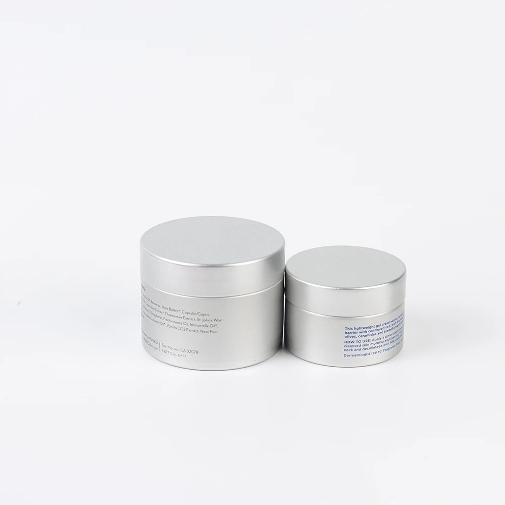 2024 hot sale small volume aluminum jar mini size  empty aluminum tin