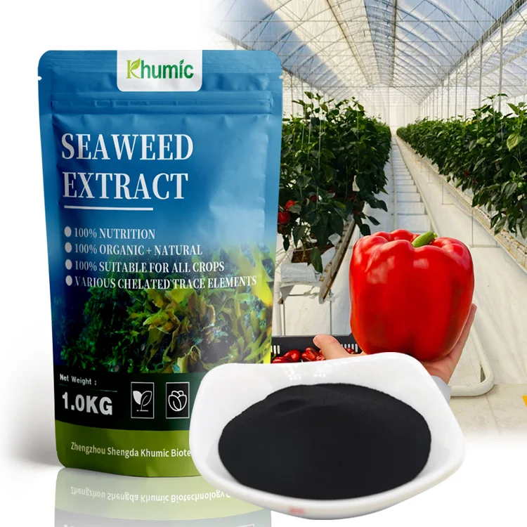 100% water Soluble  organic Fertilizer  Agriculture Fertilizer Seaweed extract in powder (1600485390653)