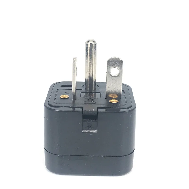 New product hot sale Type T us one round 2 pins US plug adapter travel Universal to United States Conversion plug