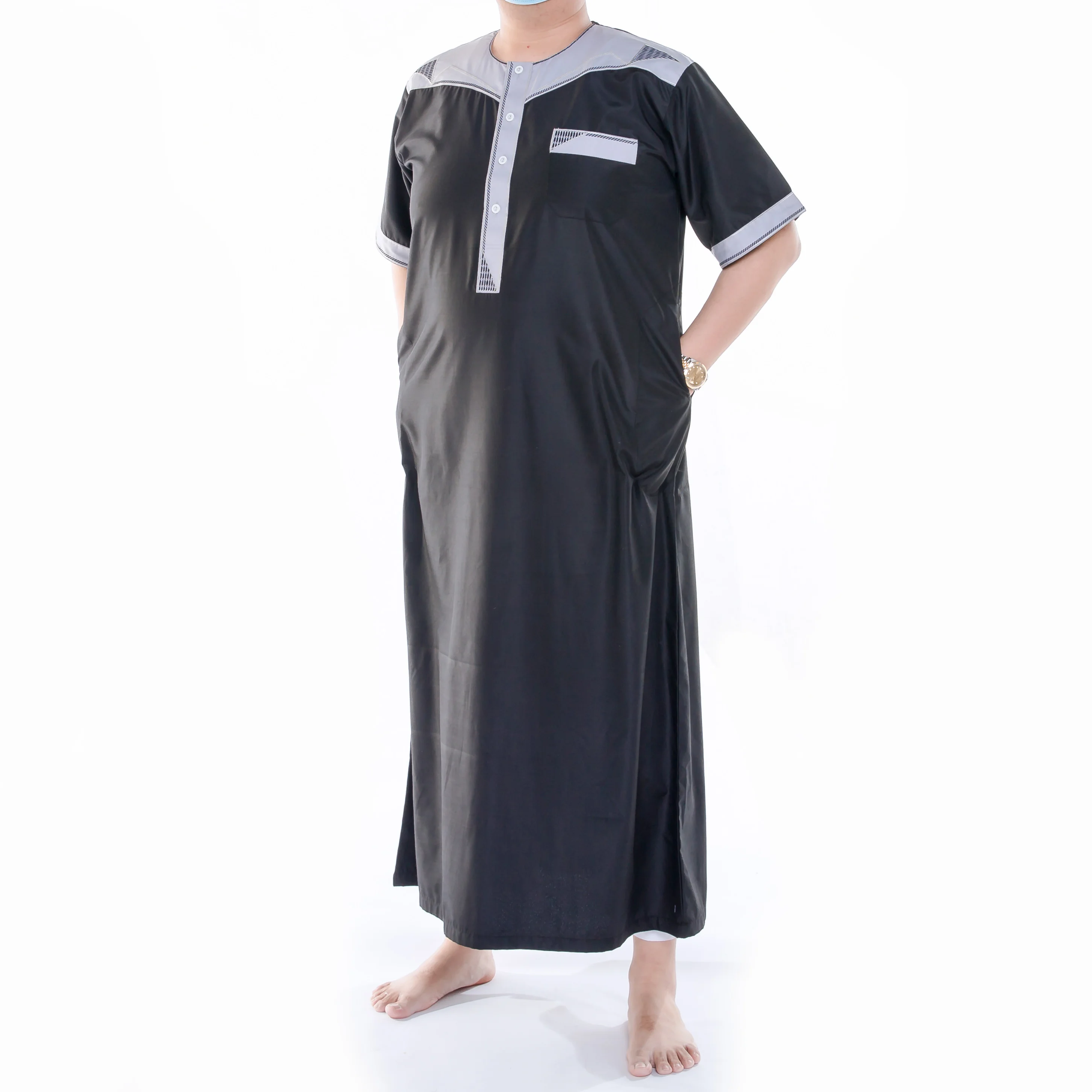 Muslim Moroccan Men Clothing Djellaba Handmade and Embroidered Breathable hooded Medium arab thobe jalabiya men djellaba man