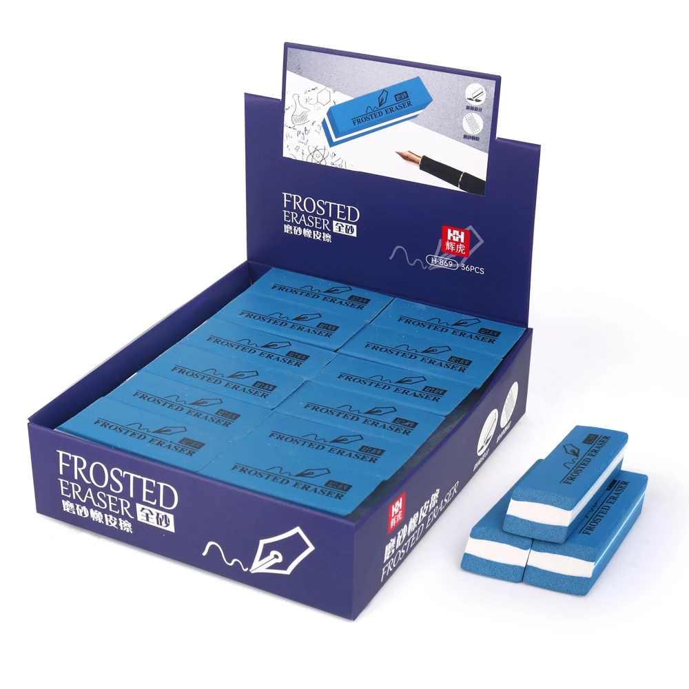 High Quality Dual Purpose Multi-Functional Office Eraser Neutral Pen Ink Eraser with Square Design Rubber Material