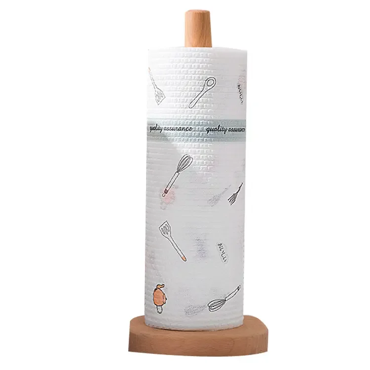 Multi Printing Wood Pulp Cleaning Paper Kitchen Lazy Roll Disposable Dish Cloths