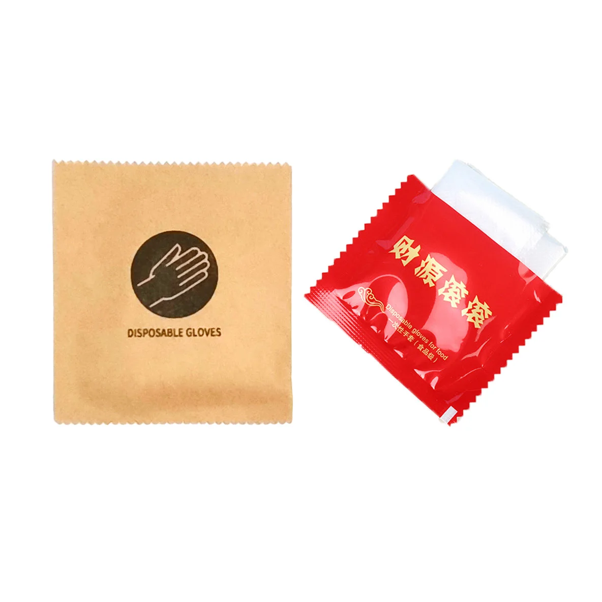 Price Best Kraft Paper Individually Packed Waterproof Restaurant Poly Disposable Gloves Transparent Barbecue Grilling Pe Gloves