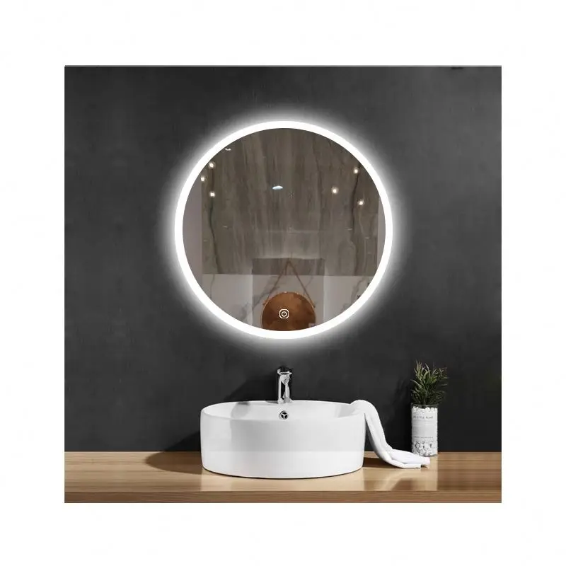For Luxury Hotel Wall Mounted Led Light Bathroom Mirror