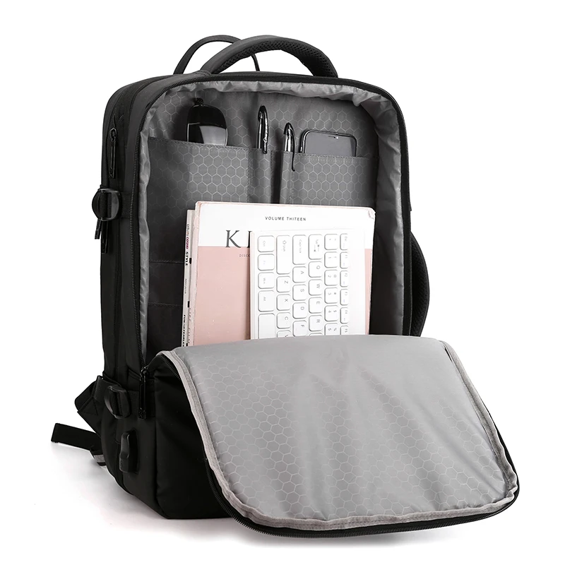 2023 Anti-Theft Travel Plain Business Computer Backpack  Waterproof USB Waterproof Business School Laptop Backpack bag for man