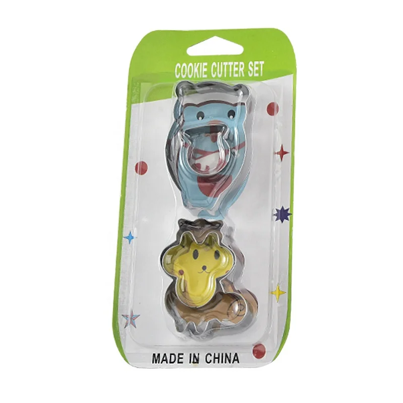 Animal Cookie Cutter 430 Stainless Steel Cookie Cutter Molds Set Bear Fox Tmall